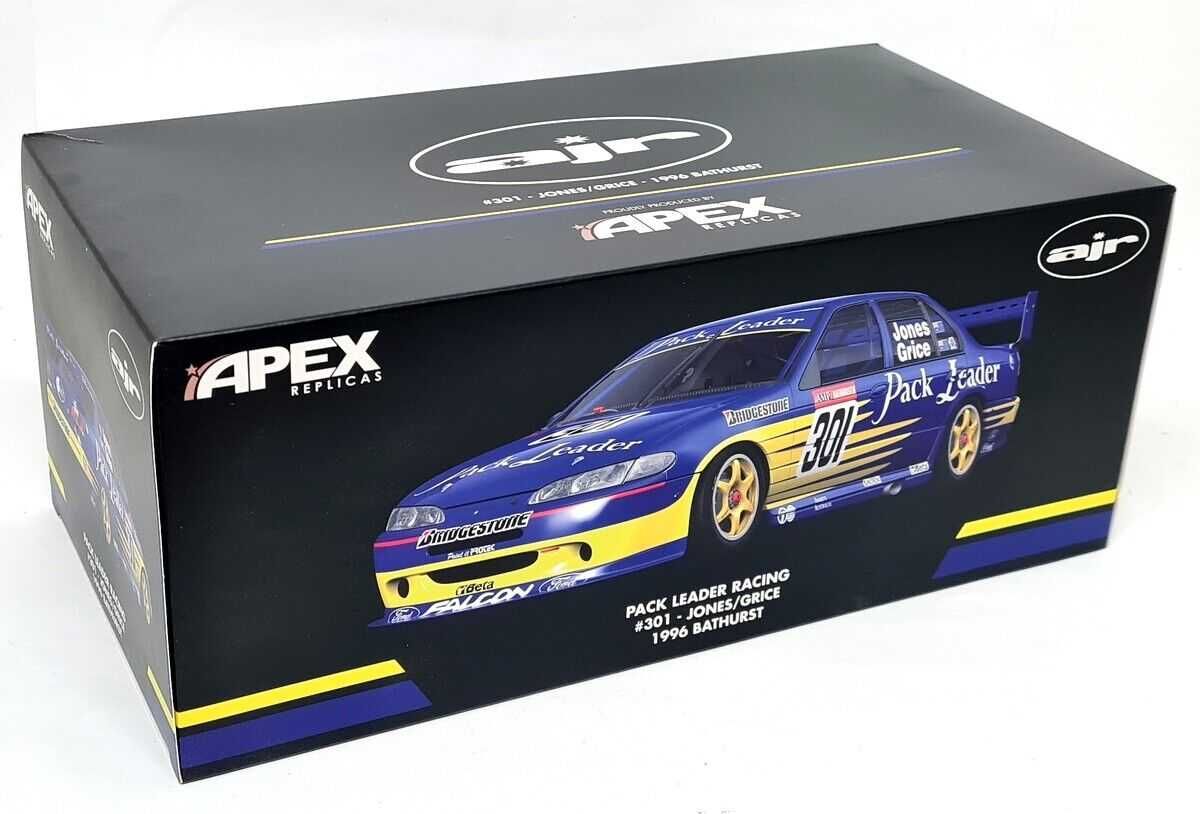 1:18 Apex Ford Falcon Pack Leader Racing #301 Bathurst 1996 blue