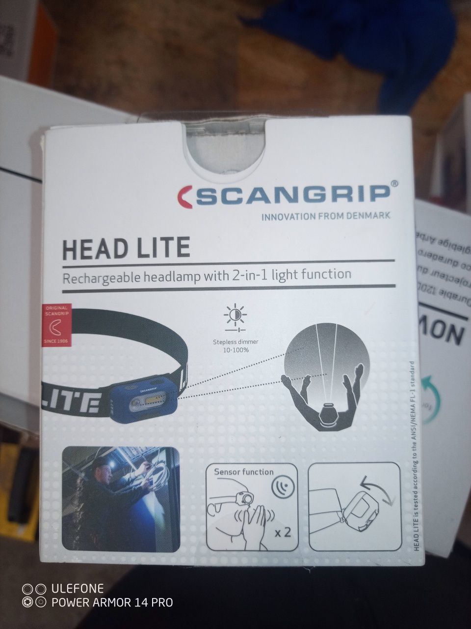 SCANGRIP Lampa czołowa Head Lite LED 150 LM CZUJNIK BEZDOTYKOWY 03.566