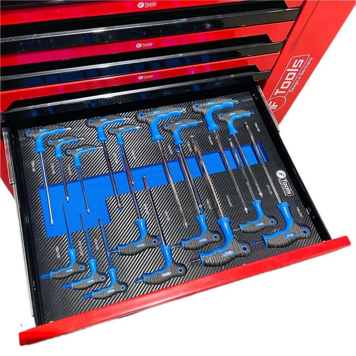 Carrinho Armário com Ferramentas 6/7 gavetas completas  Marca Alemã