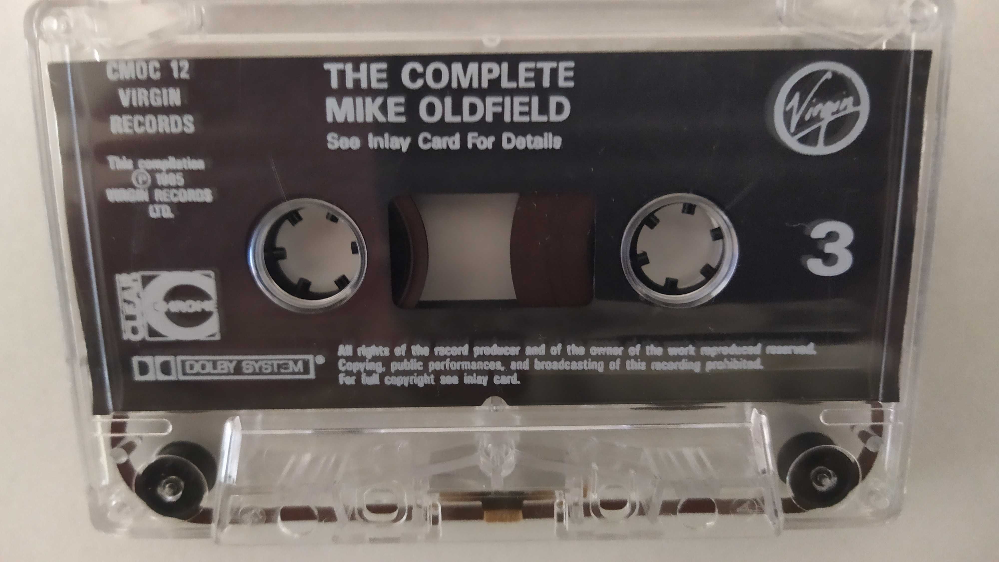 Mike Oldfield the comlete cz 3+4 kaseta Virgin