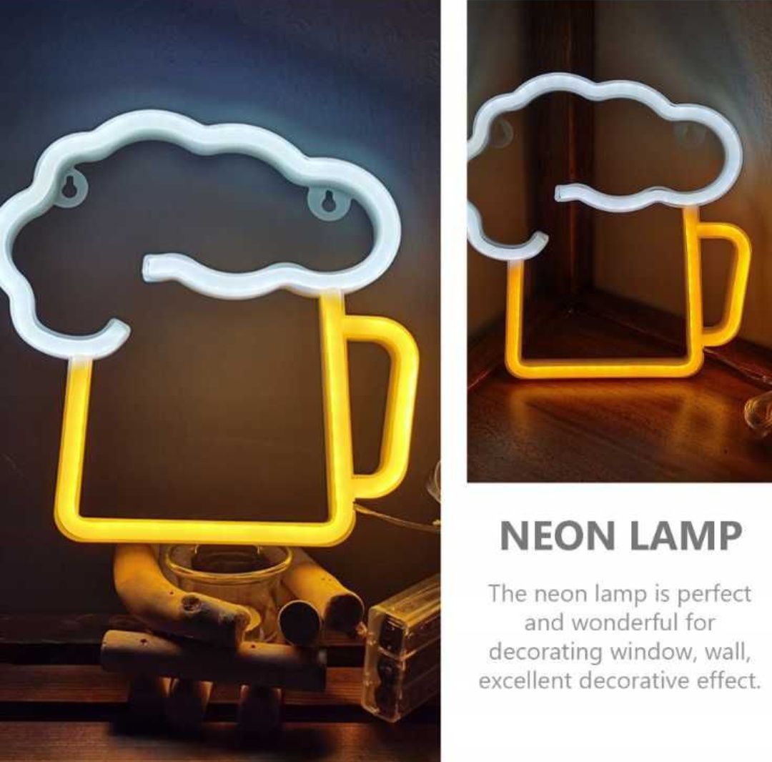 Znak LED neon piwo