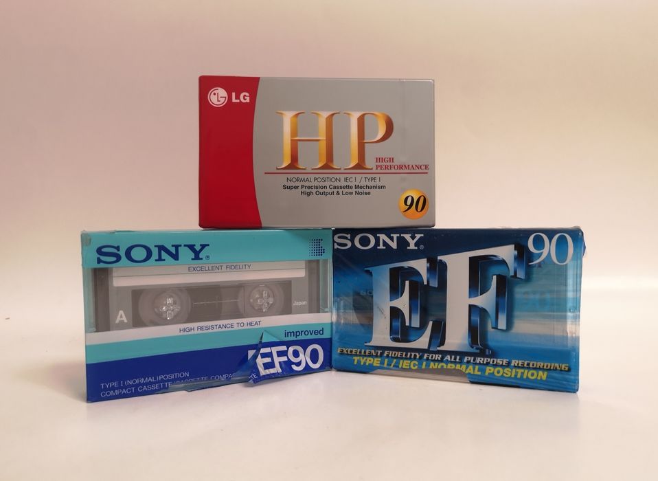 Аудиокассеты новые (лот 3шт.)