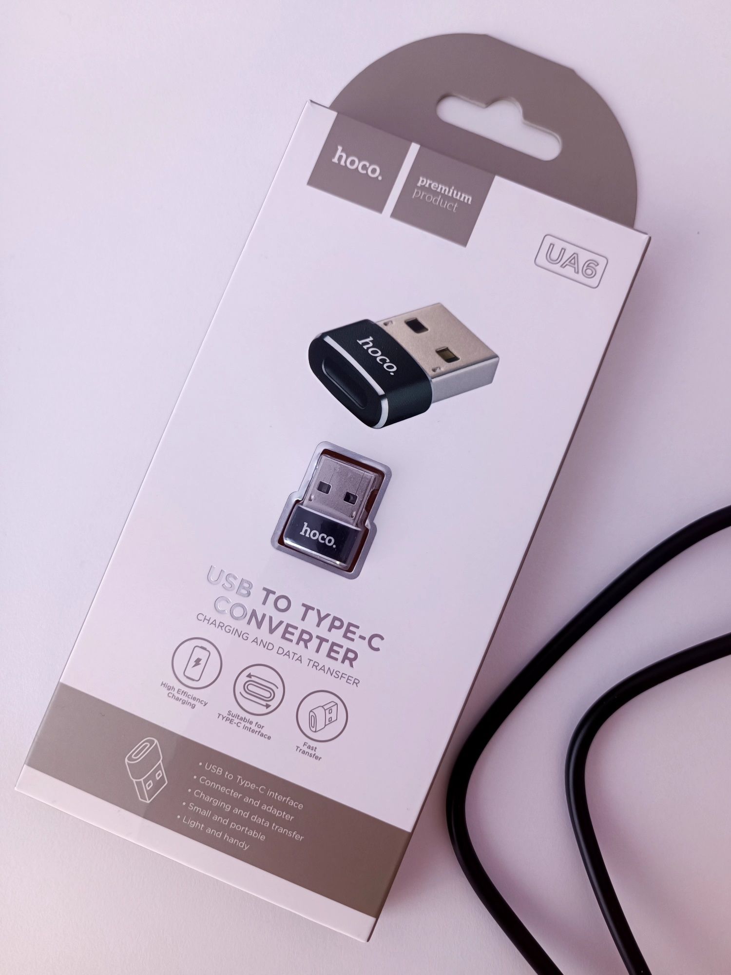 Перехідник HOCO UA6 USB на Type-C, USB Хаб Hoco HB1