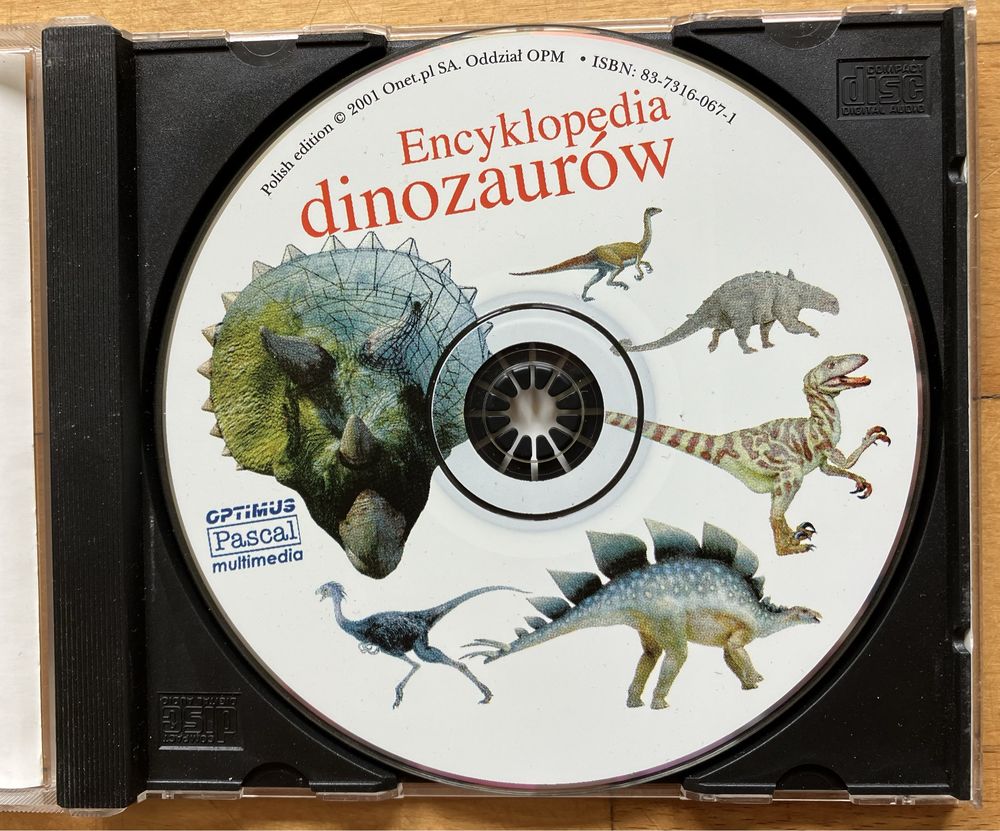 CD-ROM Encyklopedia dinozaurów