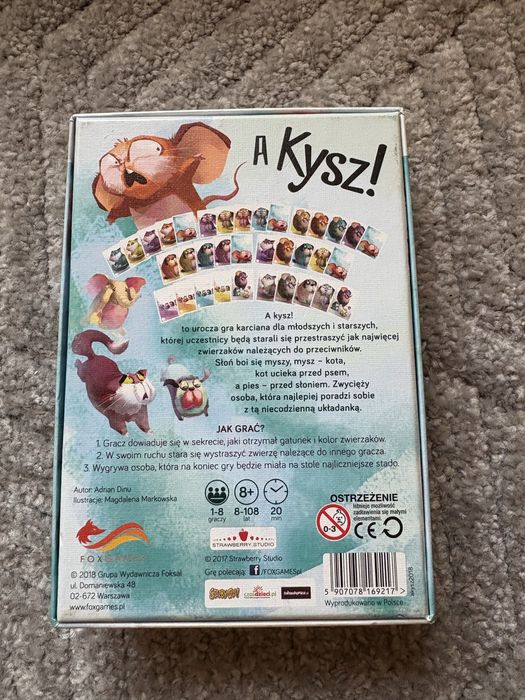 Zestaw dwóch gier planszowa i karciana 4+