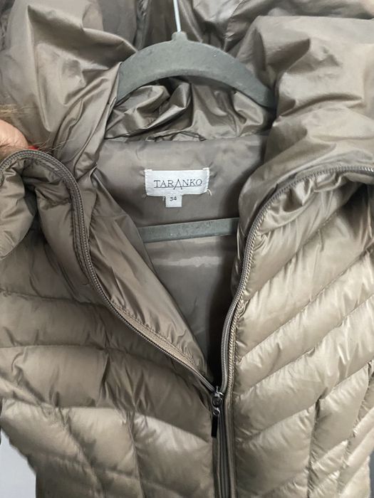 Kurtka puchowa Taranko futro naturalne rozm XS