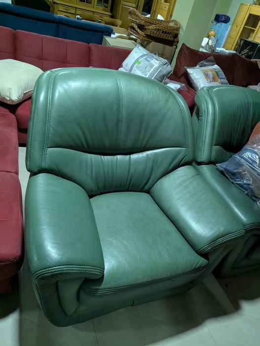 Диван шкіряний з кріслами, диван кожаний