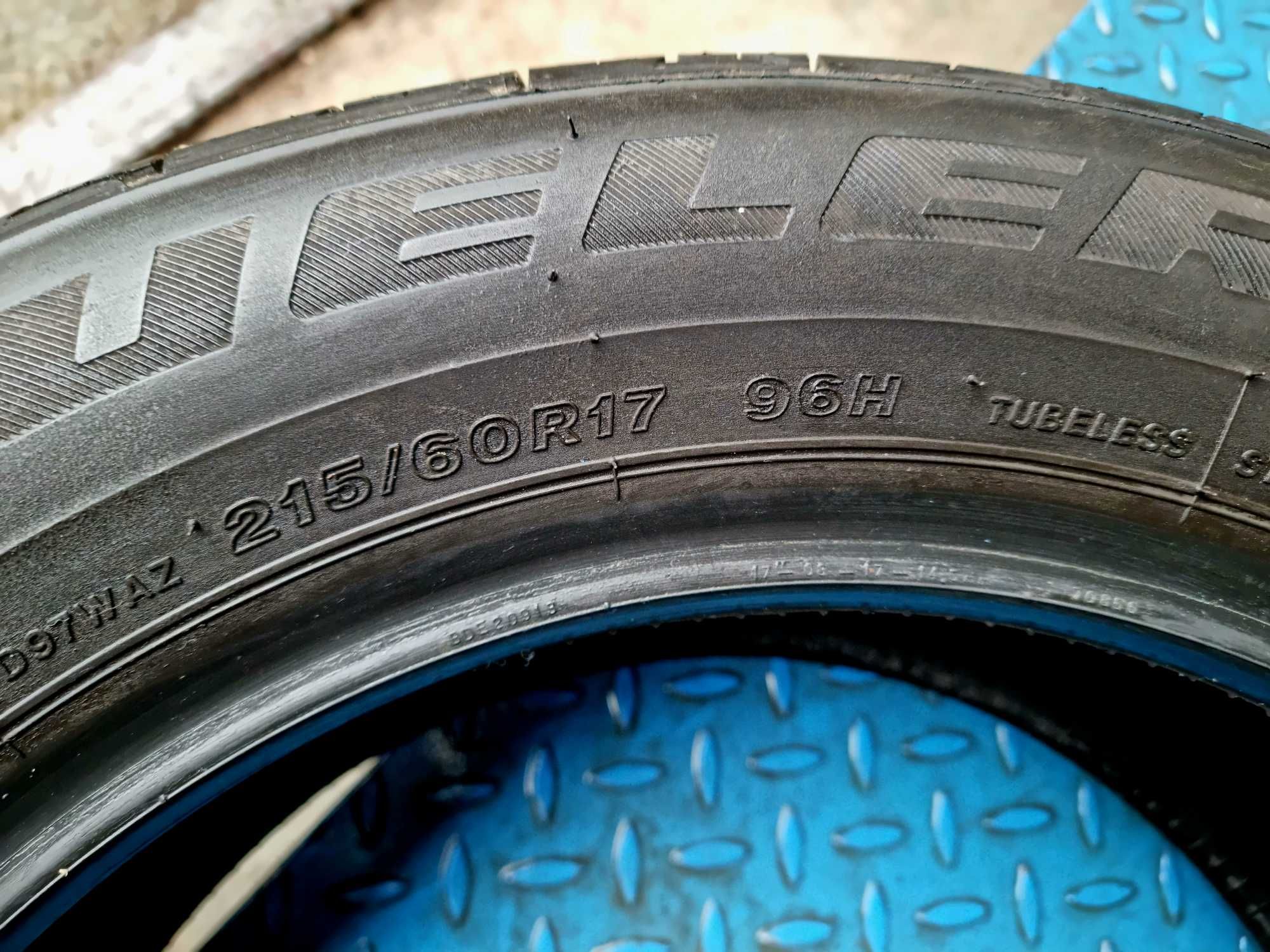 215/60R17 Bridgestone * Lato * Opony 4 szt* 7,5mm bieżnika*** # 342 K