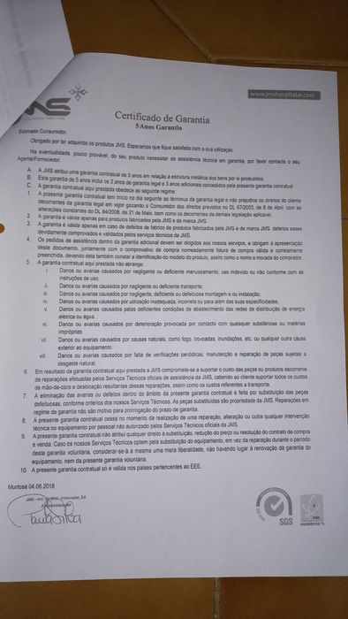 Cama Articulada JMS (Altura, Cabeceira e pés regulavéis)