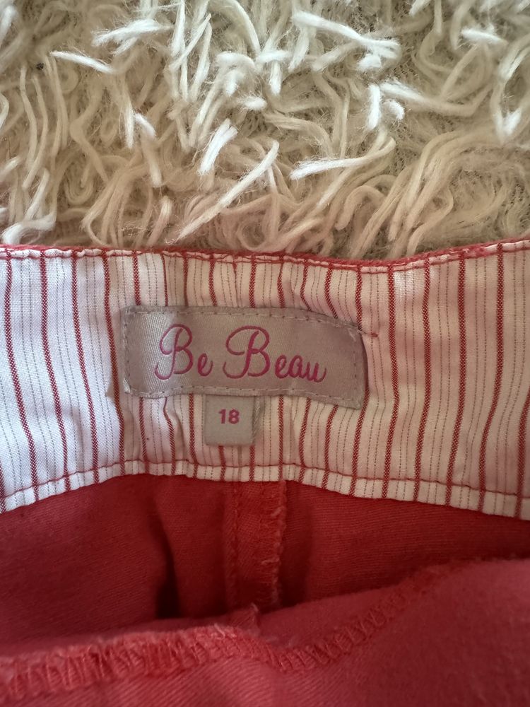 Krótkie spodenki czerwone szorty Be Beau roz. 46 3XL