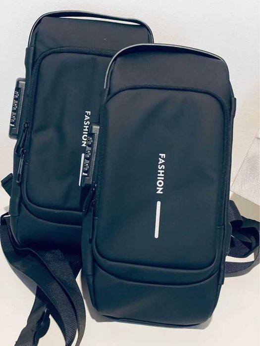 Bolsa de Ombro Multifuncional Anti-Roubo, USB