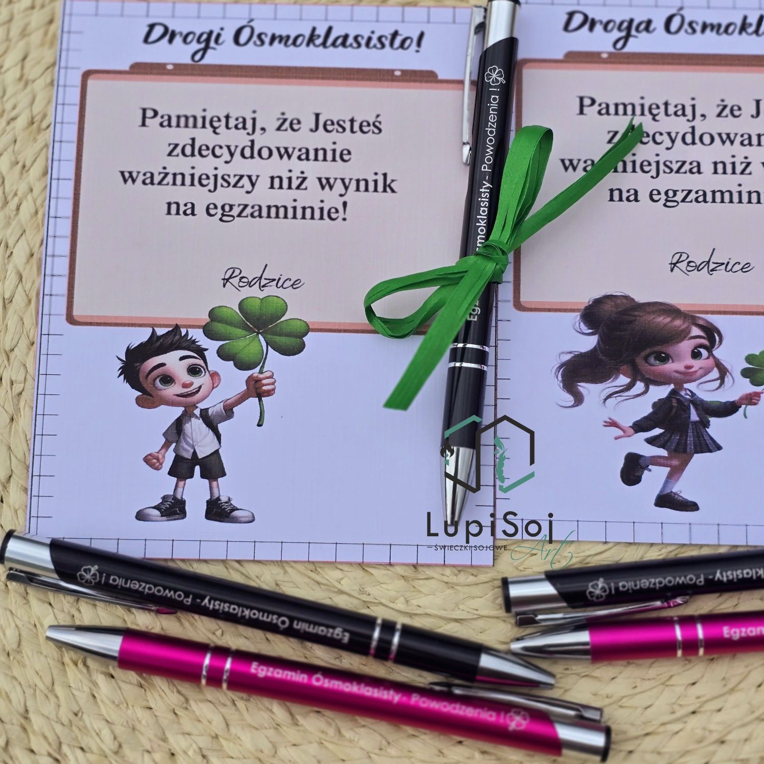Dlugopis z grawerem powodzenia dla ósmoklasistów