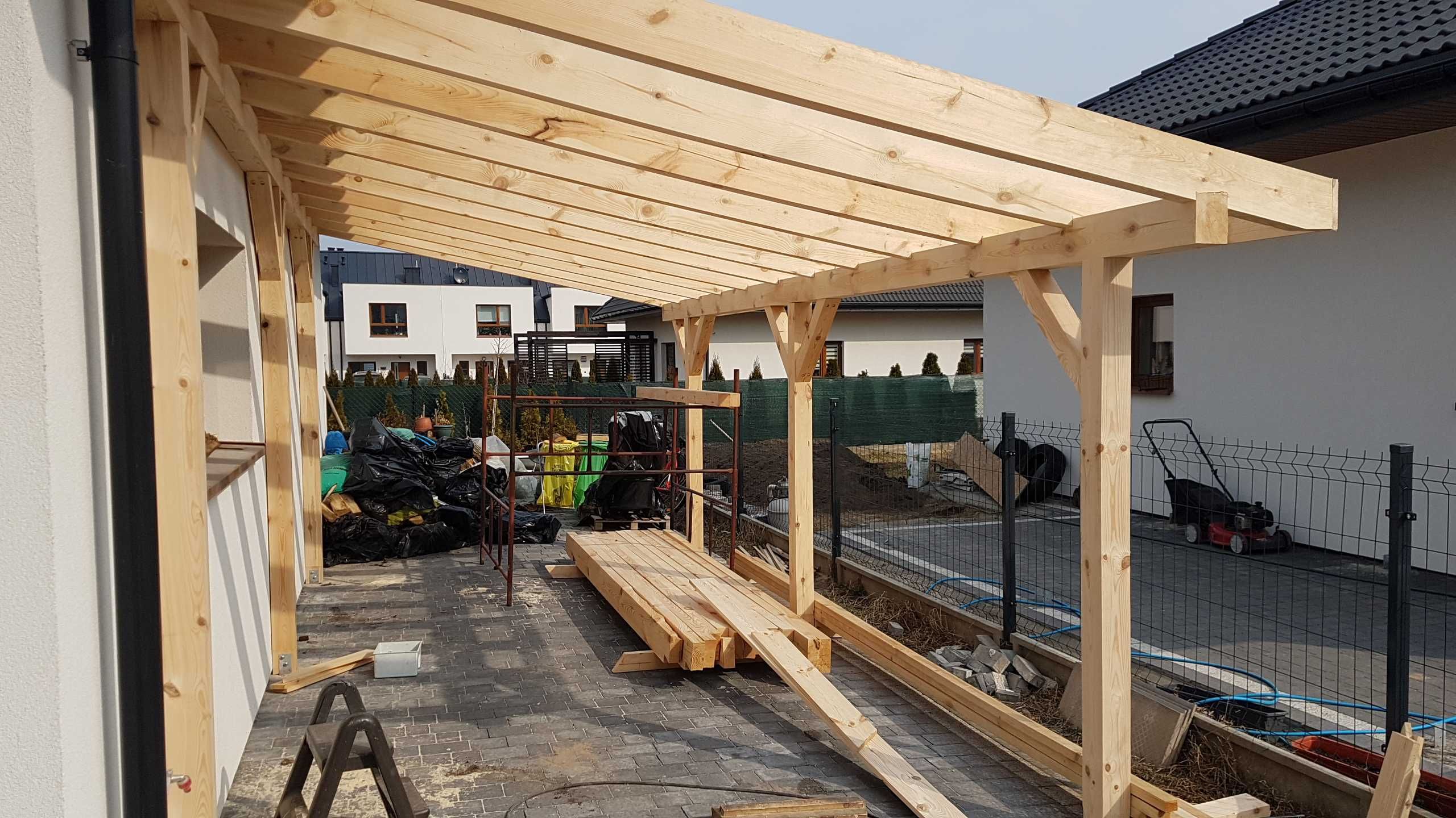 Altana Wiata Garażowa Carport 360 x 560 cm jednospadowa
