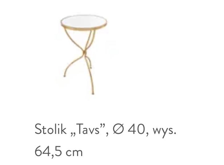 Stolik pomocniczy kawowy westwing nowy