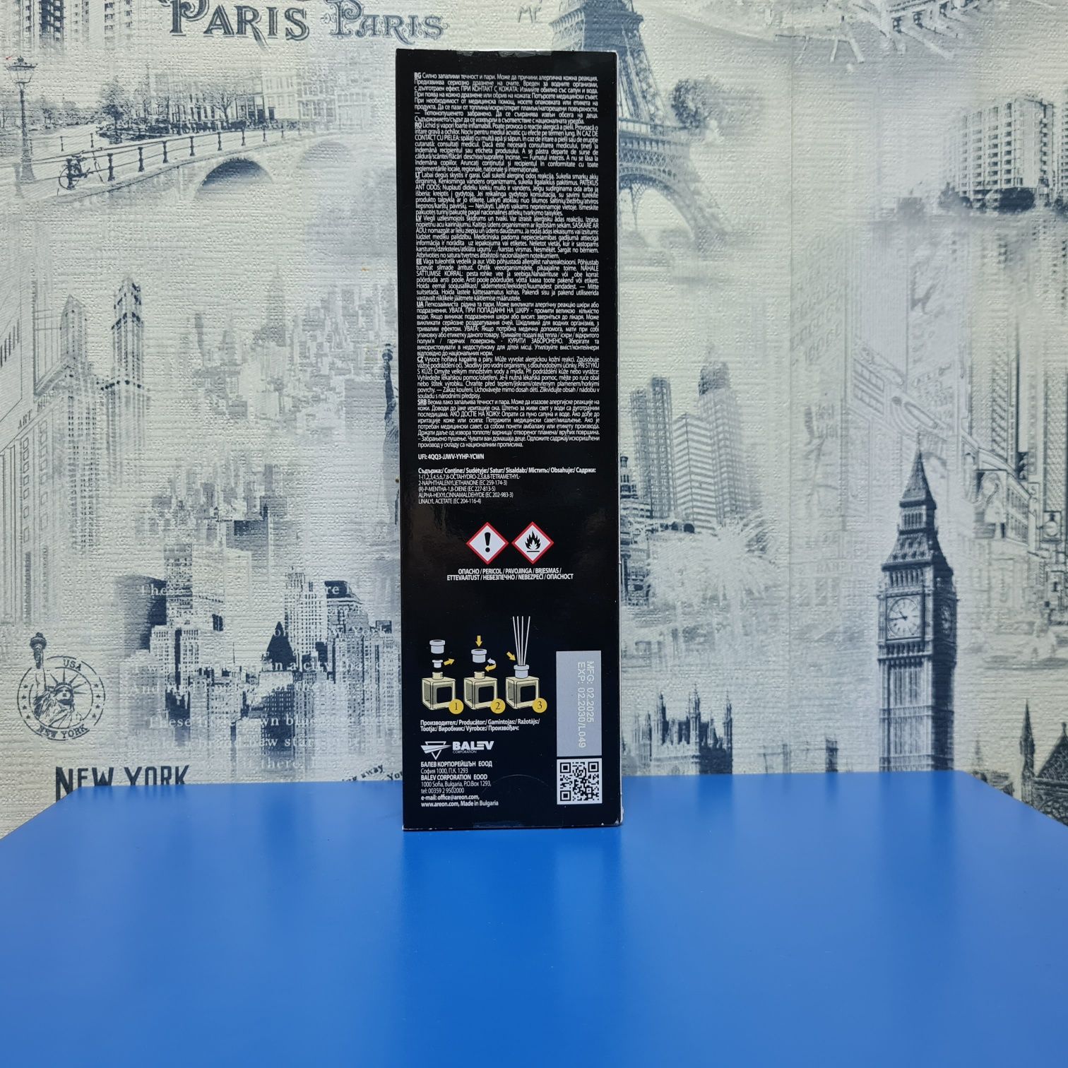 Аромадифузор/ароматизатор Areon Home Perfume Vanilla Black 150 мл