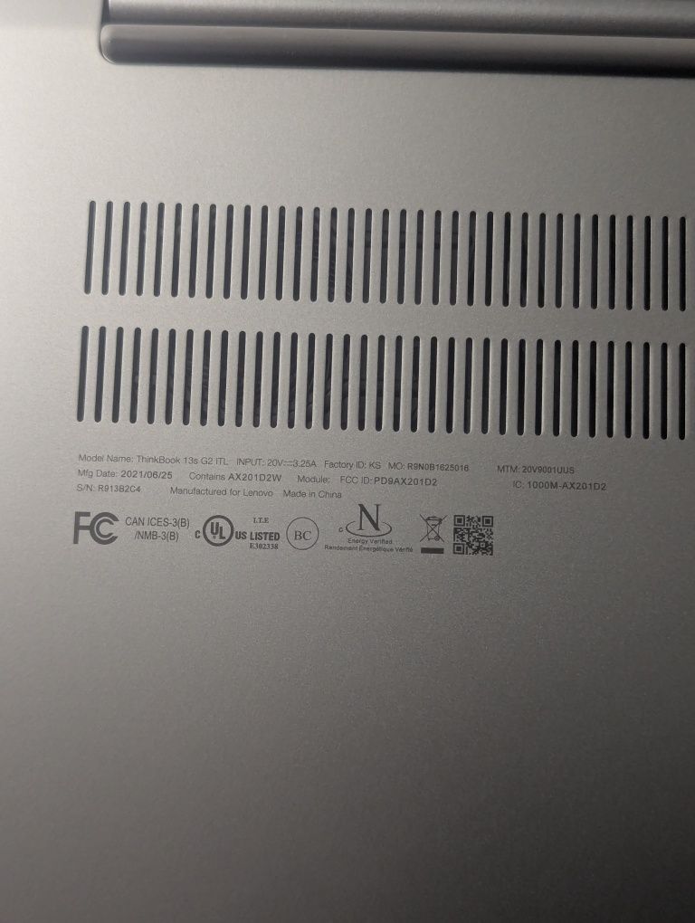 Сенсорний Lenovo Thinkbook 13S G2 ITL i7-1165g7 16/512gb QHD 2560*1600