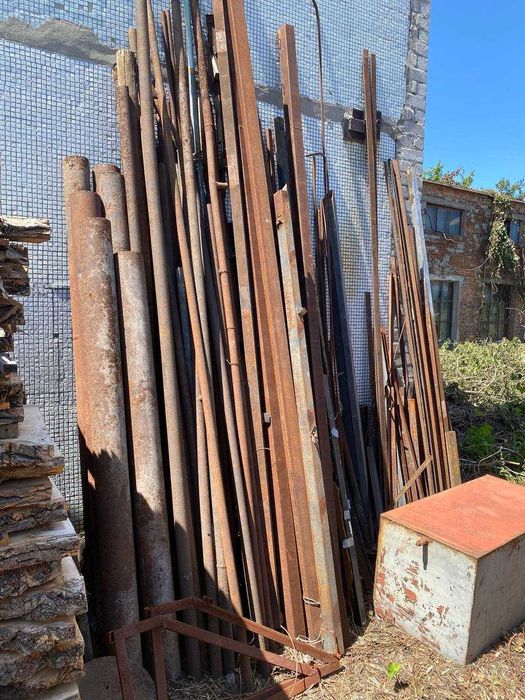 Метал бу швелер, двотавр, трубы уголок, рельси, столбы, шифер