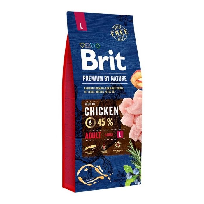 Brit Premium Adult L 15 кг Собачий корм  СРОК 11.2024