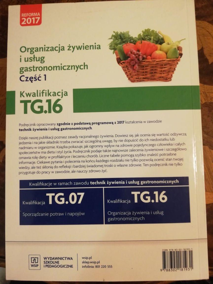 Organizacja żywienia i usług gastronomicznych cz. 1