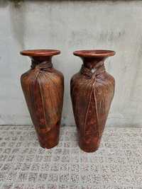 2 vasos em porcelana decoração