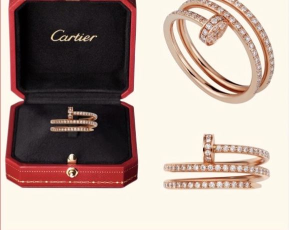 Золотое кольцо Cartier Juste un Clou. С Бриллиантами 0.59 карат.Гвоздь