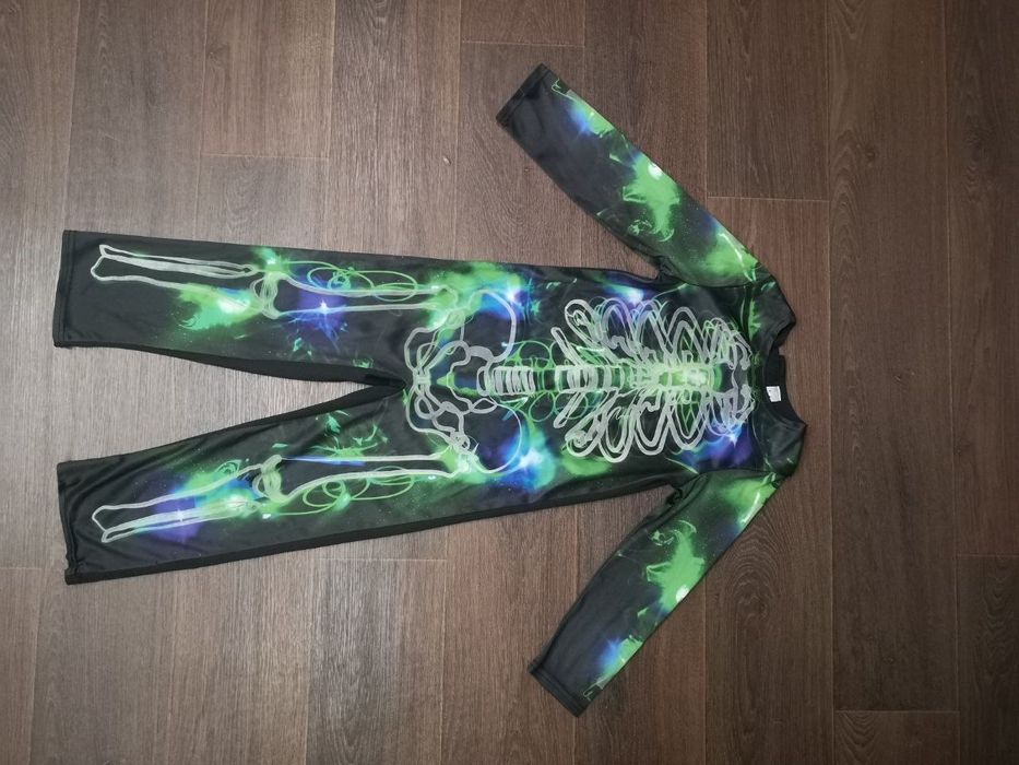 Карнавал маскарад костюм скелет 5 6 років хеловін хелоуін косплей 110