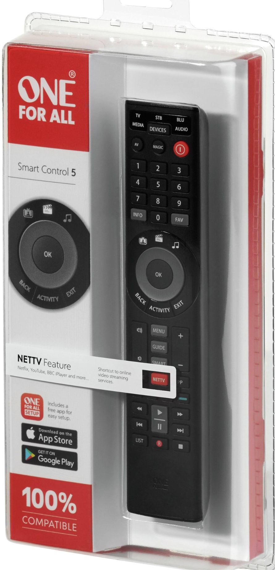 Uniwersalny markowy pilot do wszystkiego One for all Smart control 5!