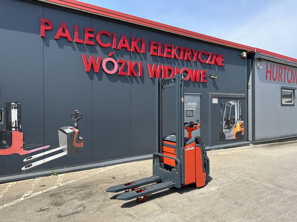 Paleciak elektryczny Linde 1600 kg 330 cm L 16 ap