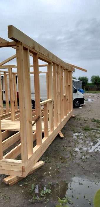 Domek drewniany 35m3 konstrukcja  2szt