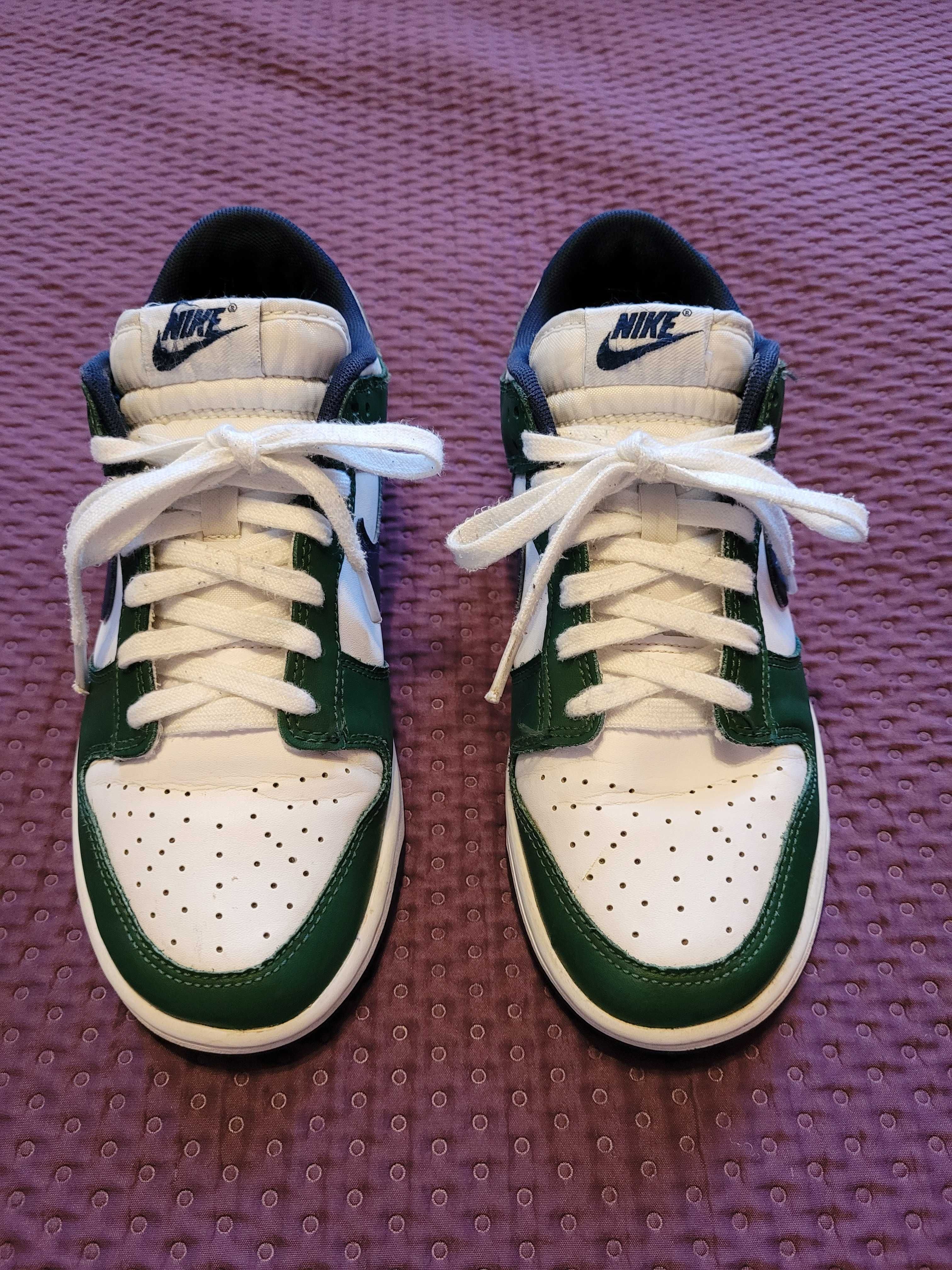 BUTY dla chłopca NIKE DUNK LOW rozmiar 40 biało-zielone oryginał