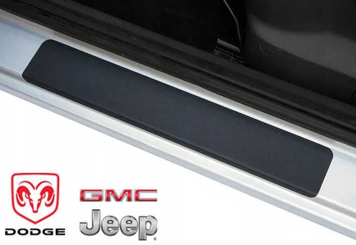 Захисна плівка защитная пленка наклейки на пороги авто GMC Jeep Dodge