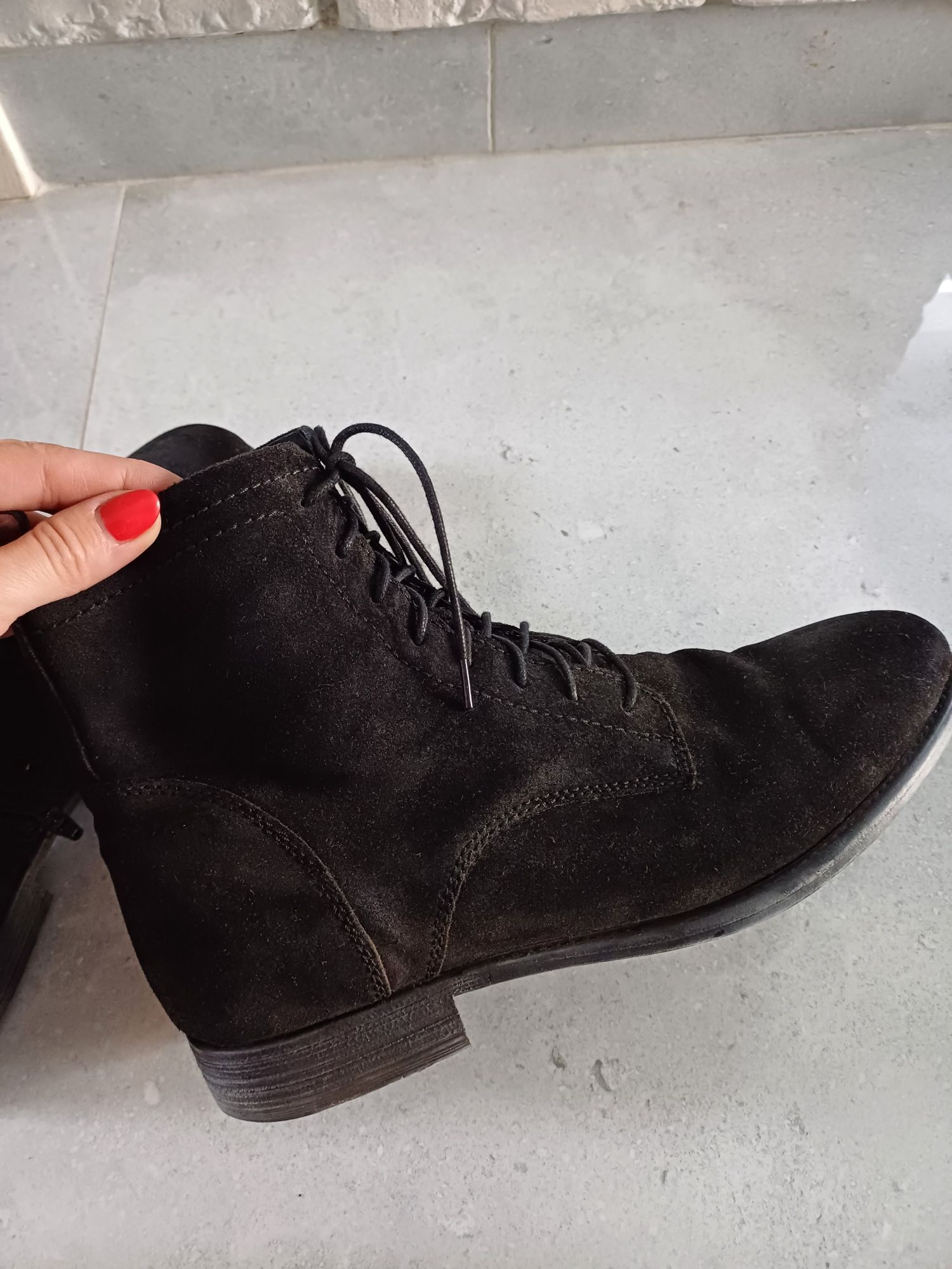 Buty męskie za kostkę skórzane Pier one rozm 42