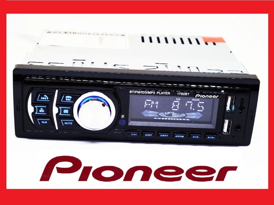 Автомагнитола Pioneer 1782BT 4x50W Bluetooth+2xUSB+SD+AUX