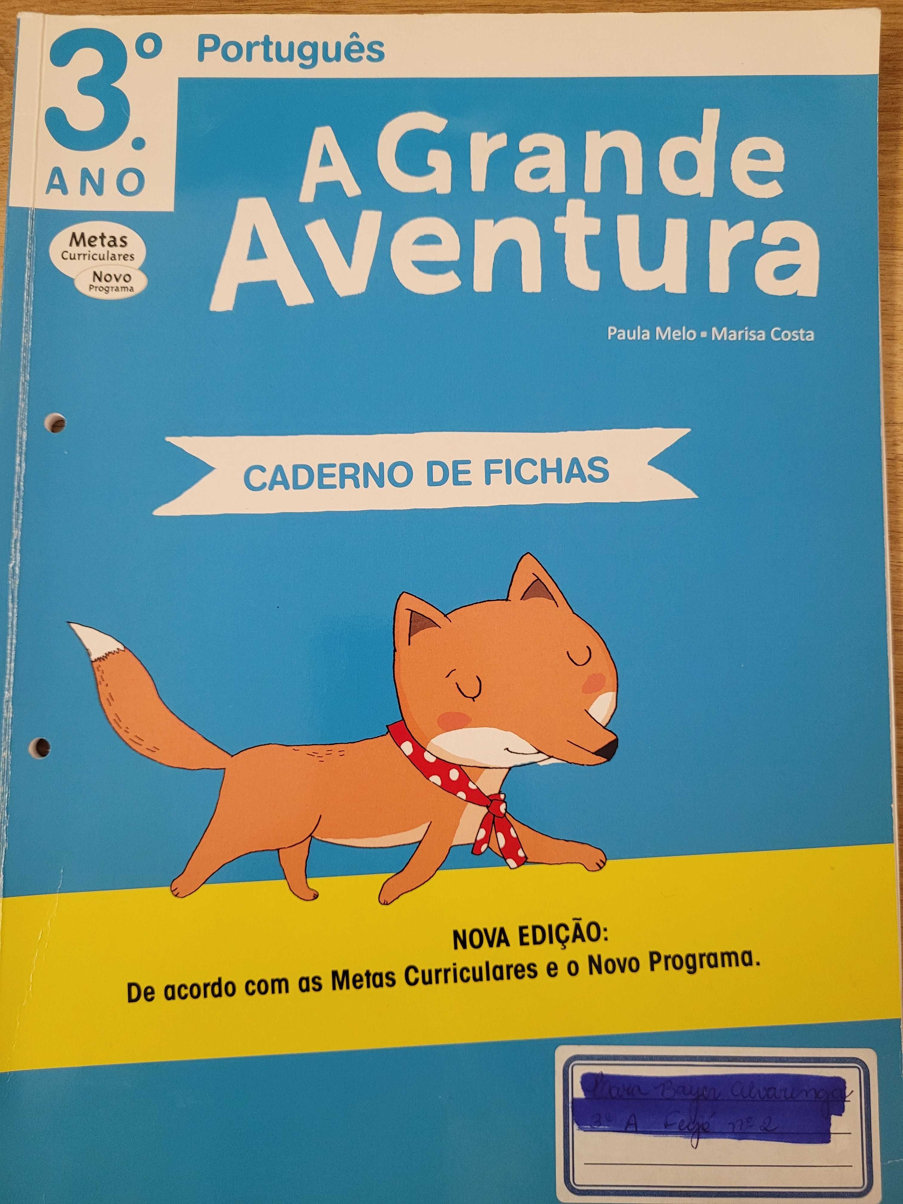 A Grande Aventura Português 3° Ano - Caderno de fichas