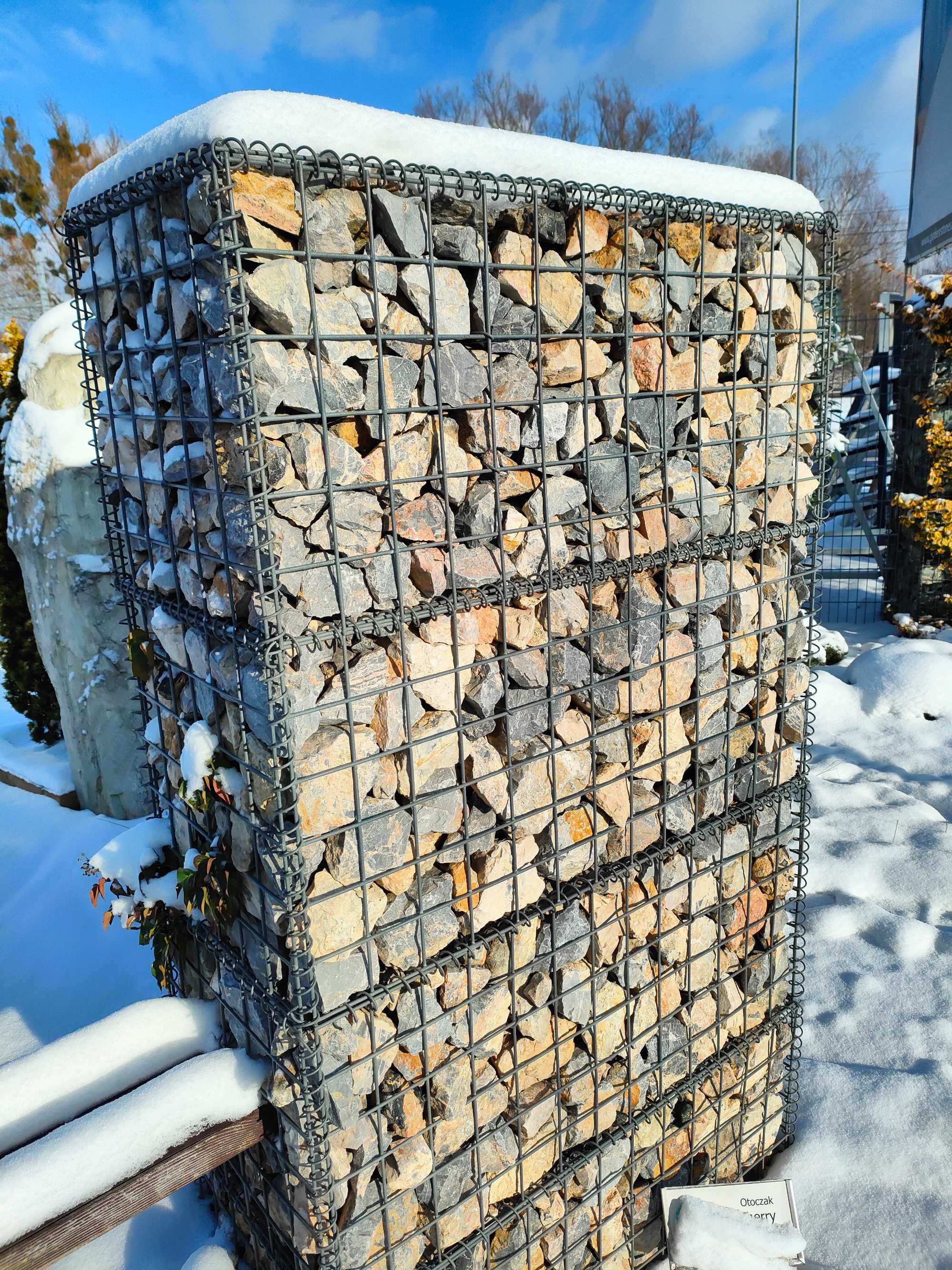 Gabiony kosze gabionowe gabion ogrodzenie kamień kruszywo siatki mur