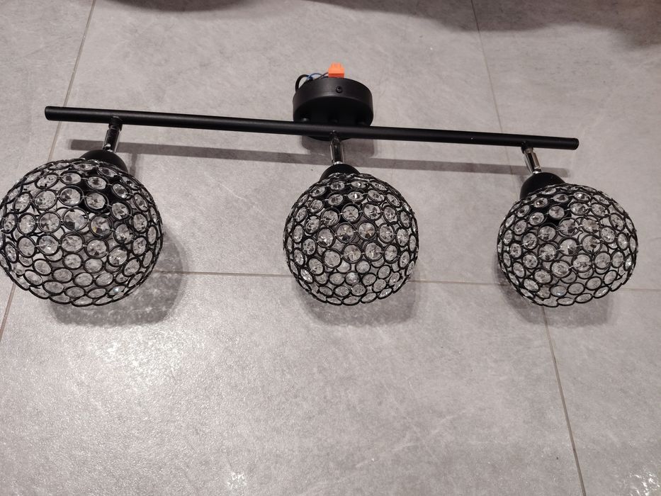 Lampa żyrandol kryształowy