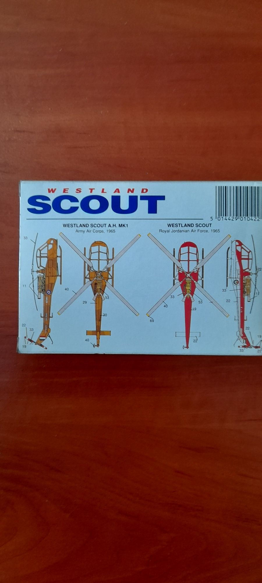 Helikopter Westland Scout. Skala 1:72.