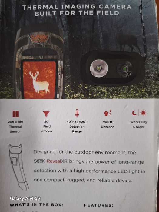 SEEK RevealXR kamera termowizyjna na nocne polowanie