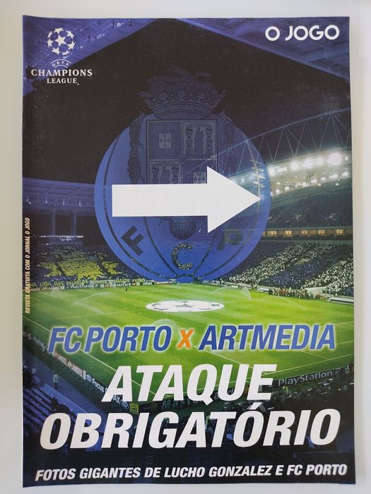 Programa FC Porto Artmedia Bratislava Champions league 2005/2006