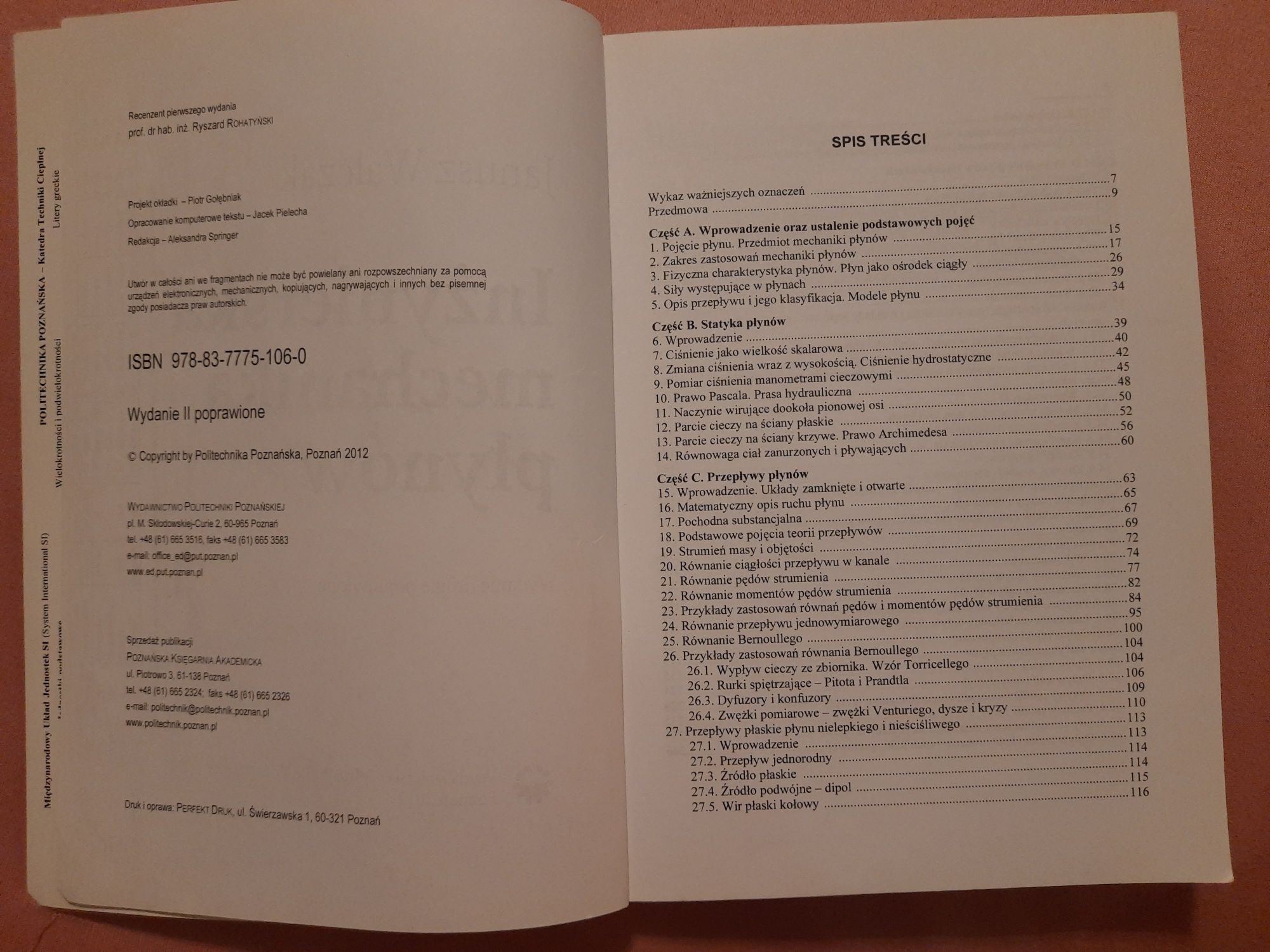 Inżynierska mechanika płynów Walczak