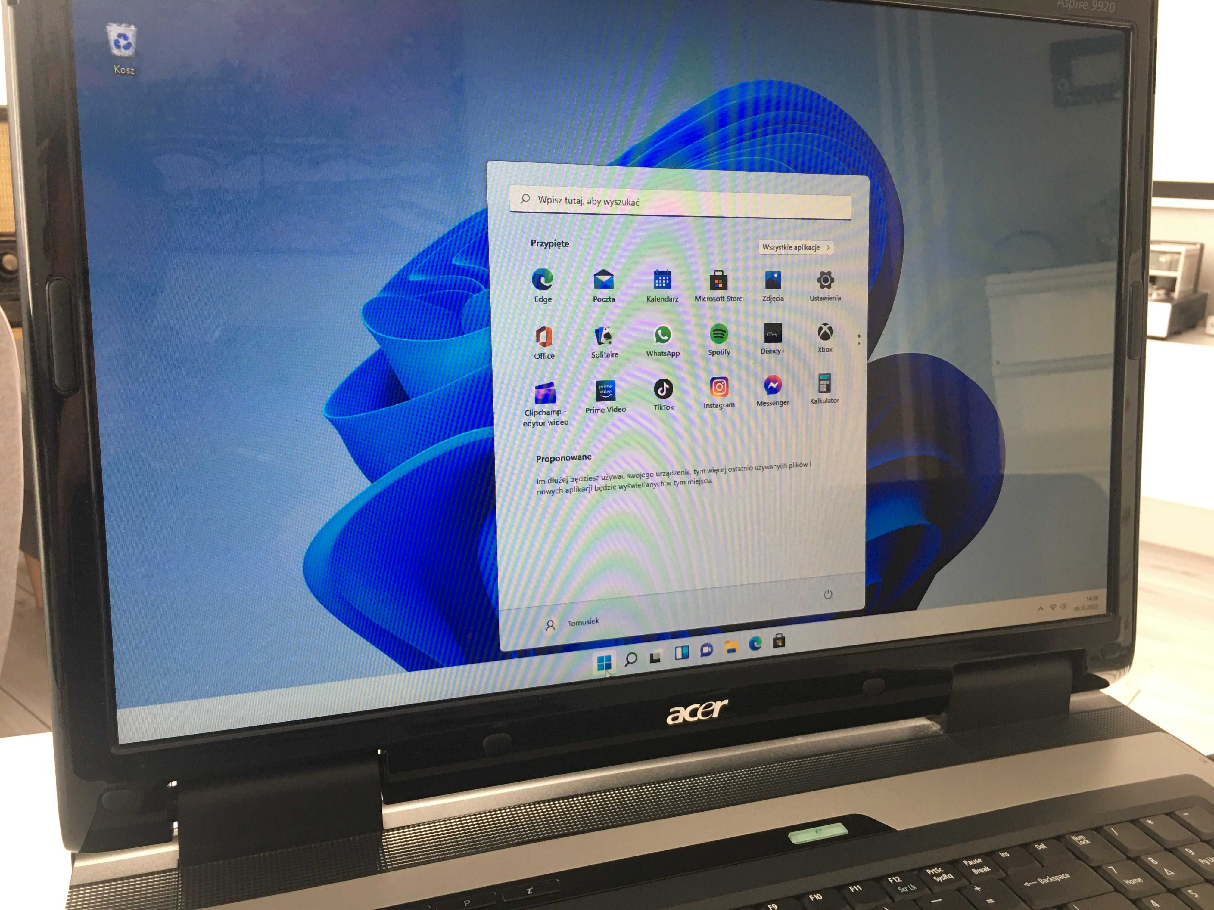Acer Aspire 9920 / 21 cali / stan ideał / dla kolekcjonera