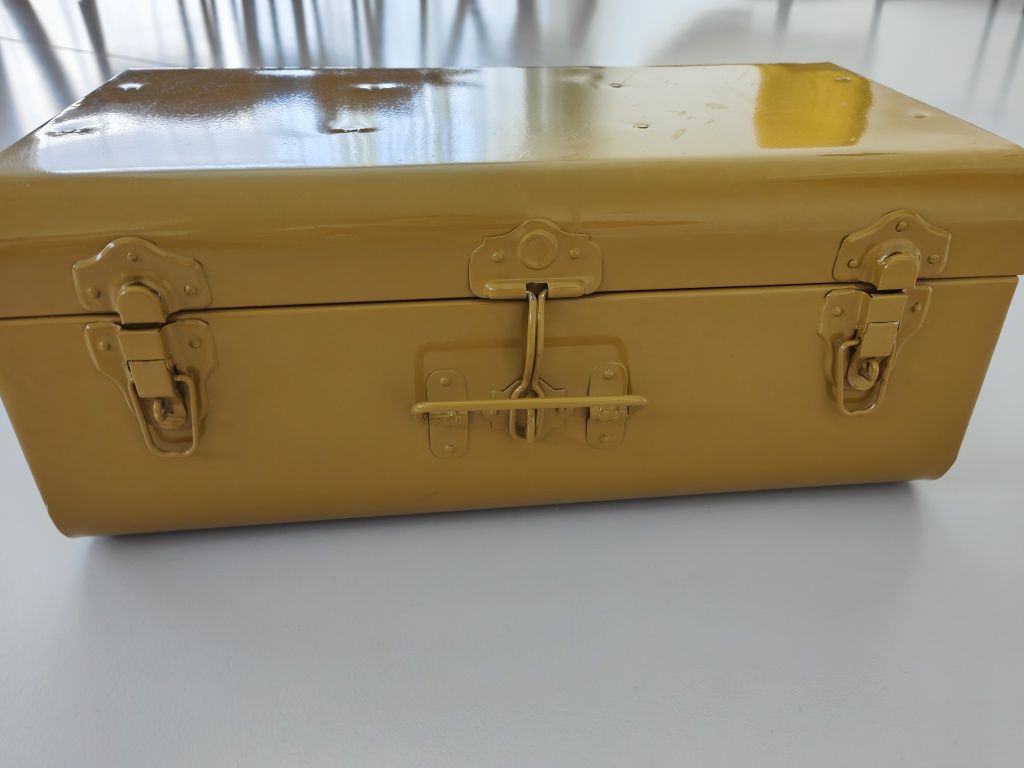 Metalowa skrzynia kufer pudełko pojemnik organizer Zara Home