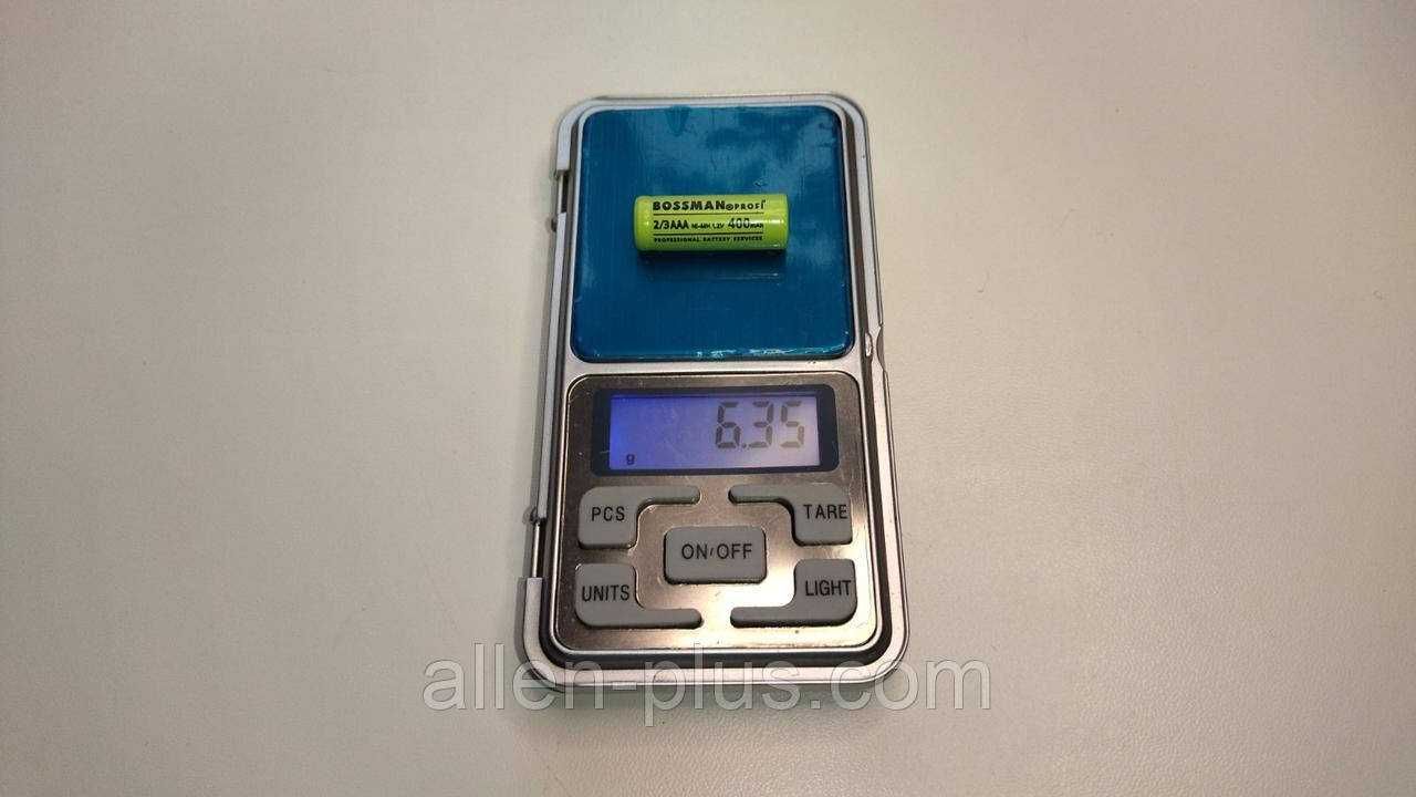 Аккумулятор технический с лепестками BOSSMAN Ni-MH 2/3AAA 1,2V 400mAh