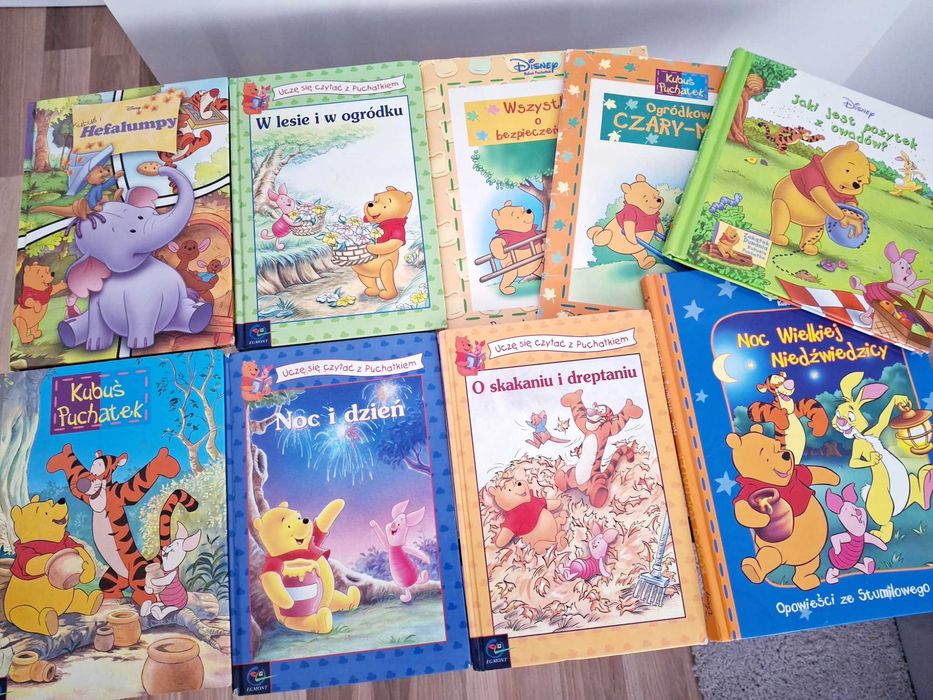 Kubuś Puchatek zestaw 9 książeczek z przygodami Kubusia Puchatka