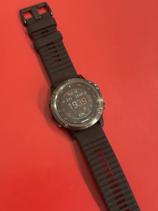 Fenix 5x Plus, Saph, Slate Grayw/BlkBnd