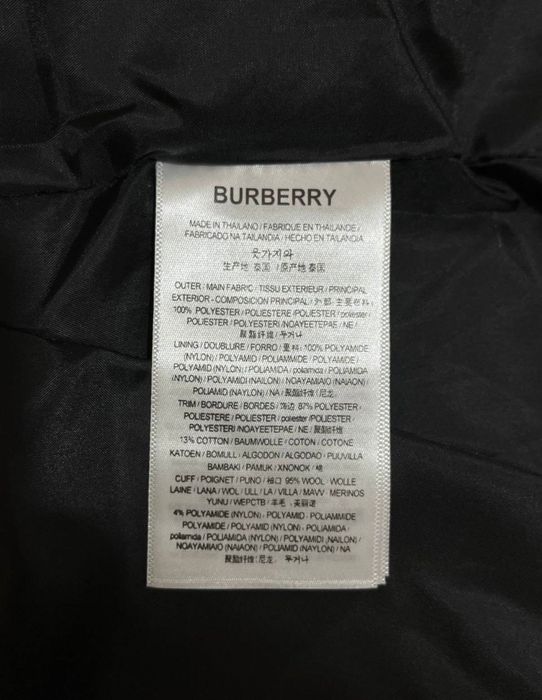 пуховик Burberry