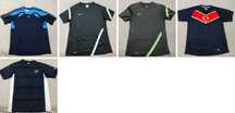 Zestaw 5 koszulek sportowych Nike Adidas st. bdb
