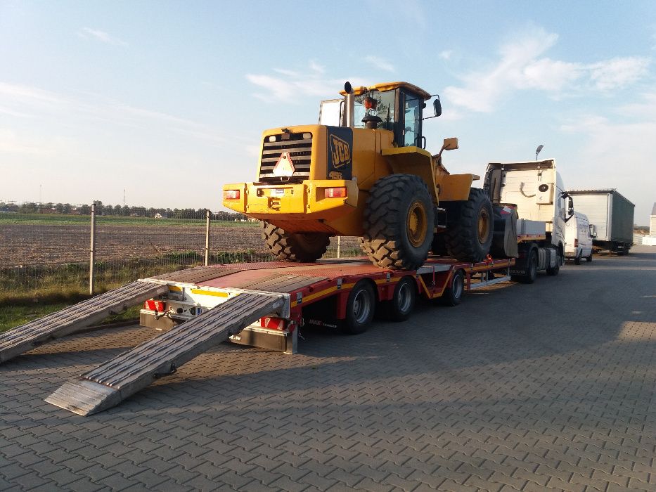 Wynajem Naczepy Niskopodwoziowej 24 H -Transport Ciągników Samochodów