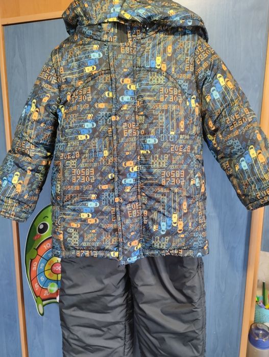 Зимова дитяча куртка і комбінезон на хлопчика, 3 роки, 98 розмір
