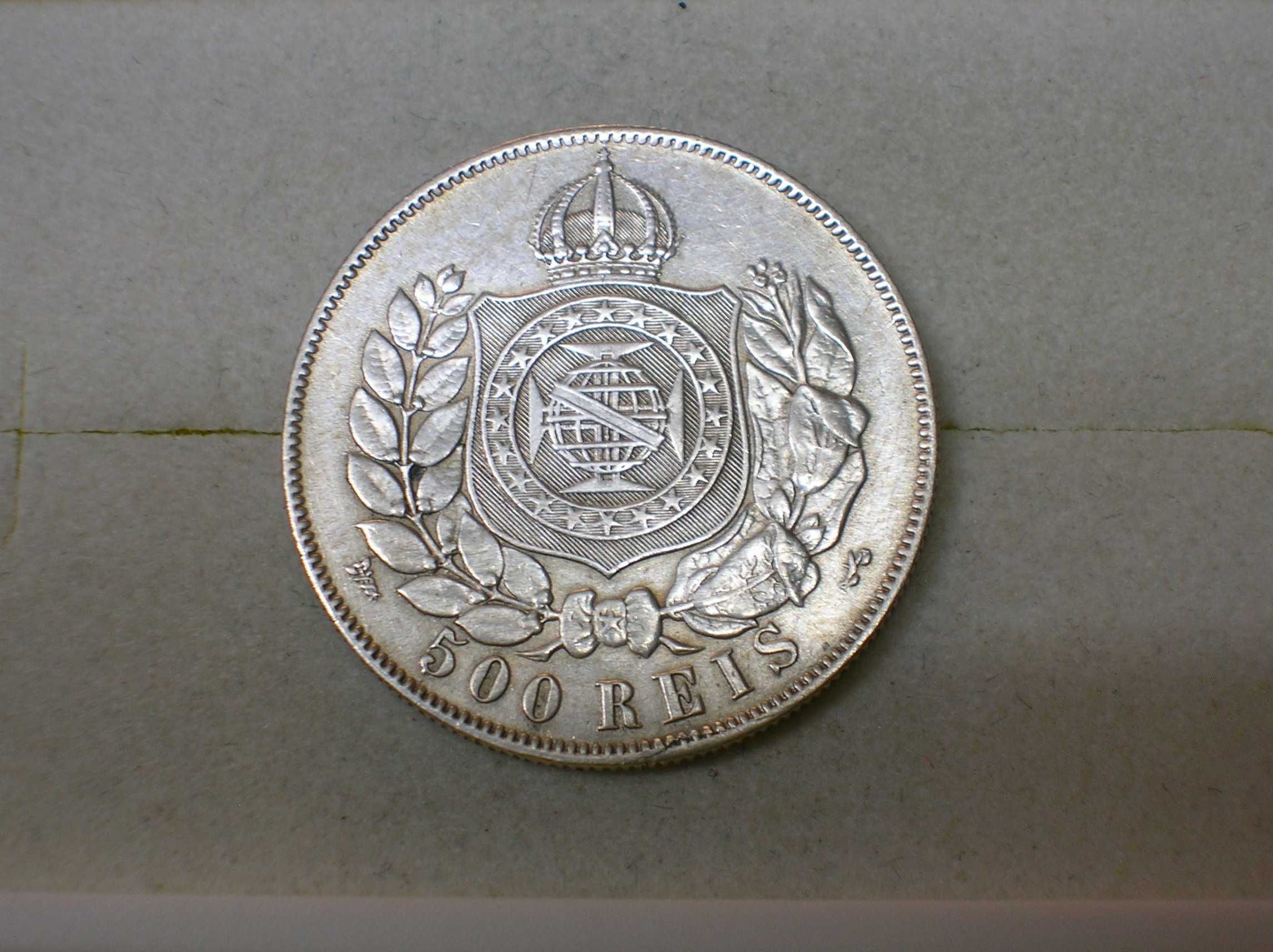 Brasil / Moeda 500 réis - 1868 / Prata